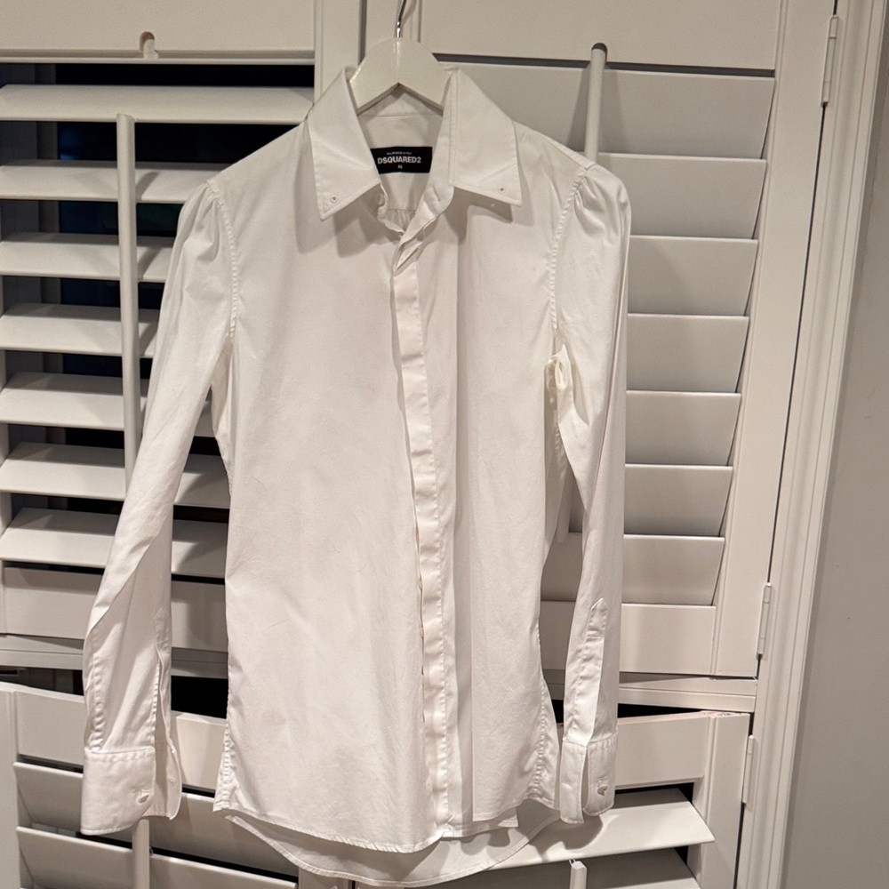 DSQUARED2 Crisp White Dress Shirt